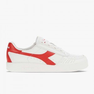 Basket Basse Diadora B. Elite Femme Rouge | CDNBGPH-75