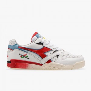 Basket Basse Diadora Duratech Homme Blanche | YFRXCTA-71