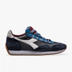 Basket Basse Diadora Equipe Femme Bleu Marine | SJFZEPL-49