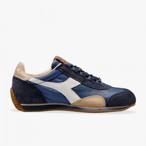 Basket Basse Diadora Equipe Homme Bleu Marine | EACZLTB-04