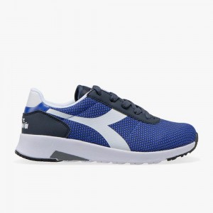 Basket Basse Diadora Evo Run Enfant Bleu | OTHYSXD-02