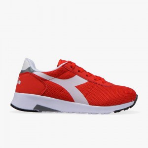 Basket Basse Diadora Evo Run Enfant Rouge | EGPVHBI-32