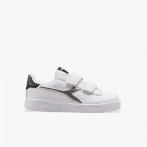 Basket Basse Diadora Game Enfant Blanche | YAOVFKL-51