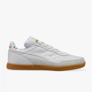 Basket Basse Diadora Gold Homme Blanche | TOPKAVM-10