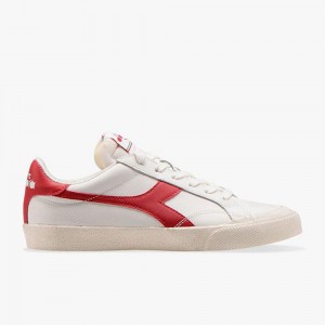 Basket Basse Diadora Melody Femme Rouge | IODRTBY-23