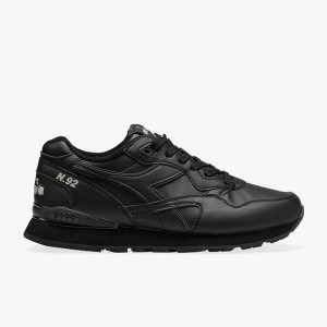 Basket Basse Diadora N.92 Femme Noir | FZLWYJK-34