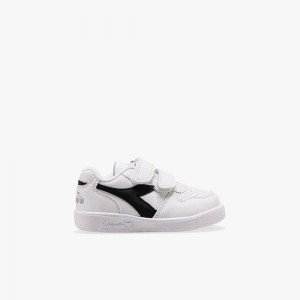 Basket Basse Diadora Playground Enfant Blanche | XPCKISR-84