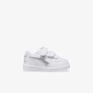 Basket Basse Diadora Playground Enfant Blanche | MUGBPAF-28