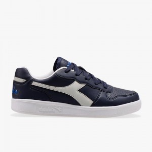 Basket Basse Diadora Playground Enfant Bleu Marine | ULNHWBF-03