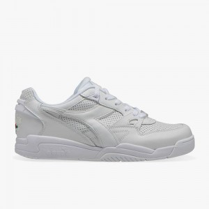 Basket Basse Diadora Rebound Homme Blanche | RQTUYLI-36