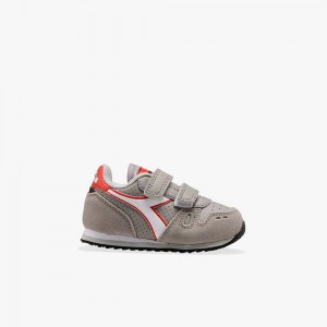 Basket Basse Diadora Simple Run Enfant Grise | MTDHXLB-60