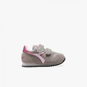 Basket Basse Diadora Simple Run Enfant Grise | ROGNALX-51