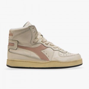 Basket Montante Diadora MI Basket Homme Blanche | SIGCFUW-39