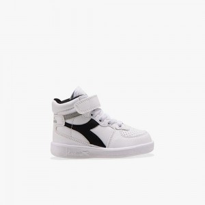 Basket Montante Diadora Playground Enfant Blanche | PAOUHIS-74