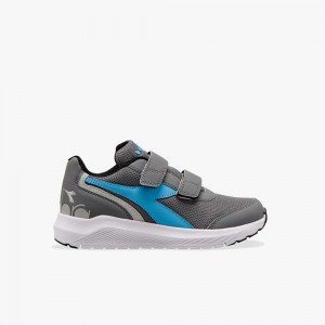 Chaussure Running Diadora Falcon Enfant Grise | LXQKCAJ-61