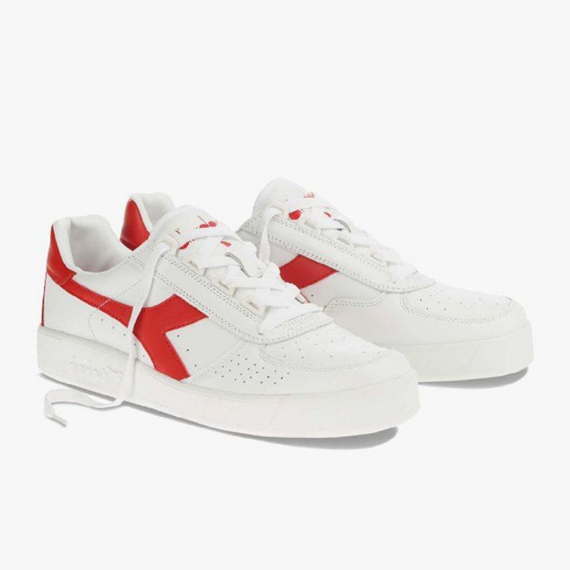 Basket Basse Diadora B. Elite Femme Rouge | CDNBGPH-75