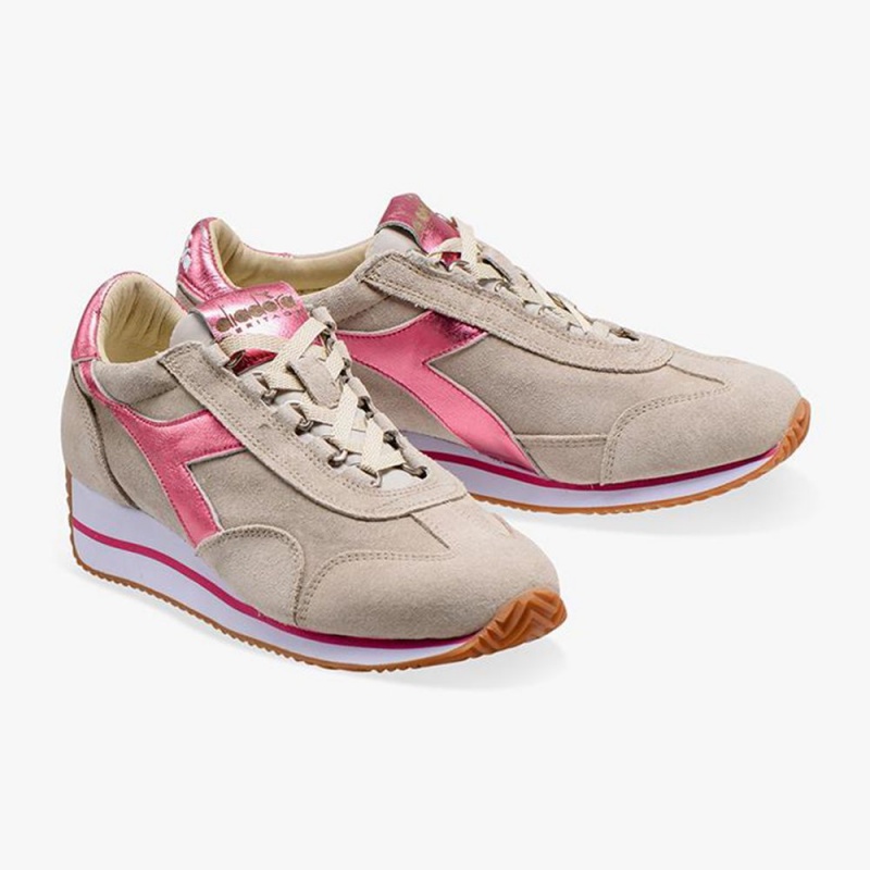 Basket Basse Diadora Equipe Femme Beige | SFOZDQU-03