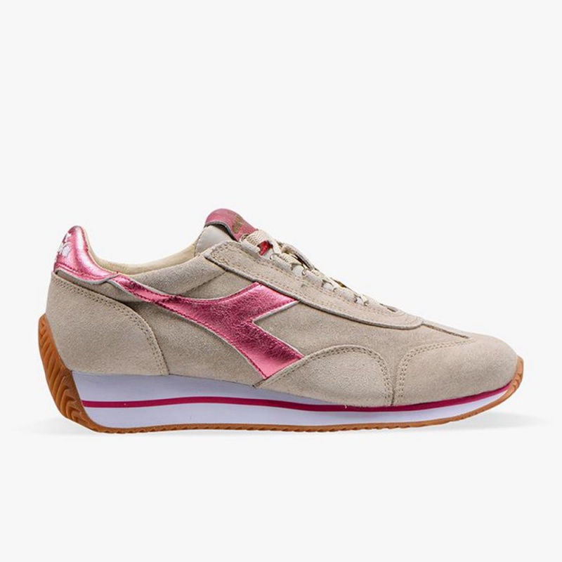 Basket Basse Diadora Equipe Femme Beige | SFOZDQU-03