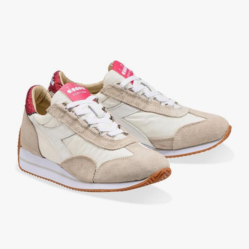 Basket Basse Diadora Equipe Femme Beige | MZNQJOR-03