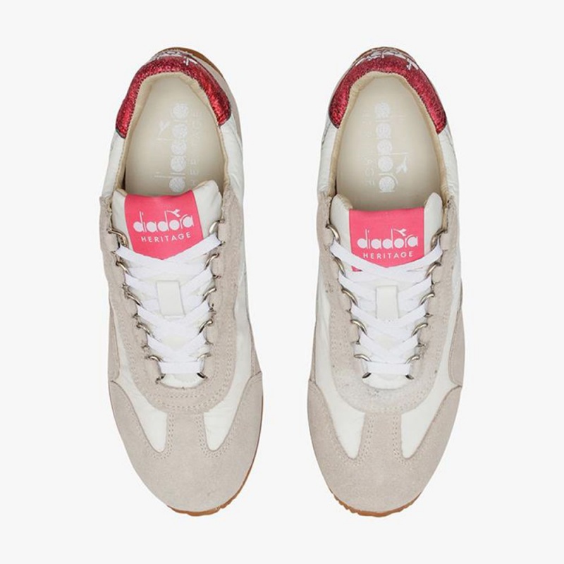 Basket Basse Diadora Equipe Femme Beige | MZNQJOR-03