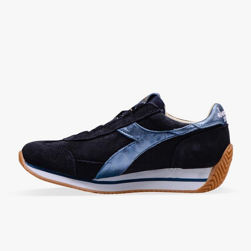 Basket Basse Diadora Equipe Femme Bleu Marine | EDFBTQH-72