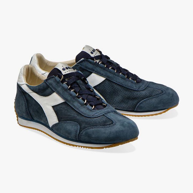 Basket Basse Diadora Equipe Femme Bleu Marine | BHMCYDU-37