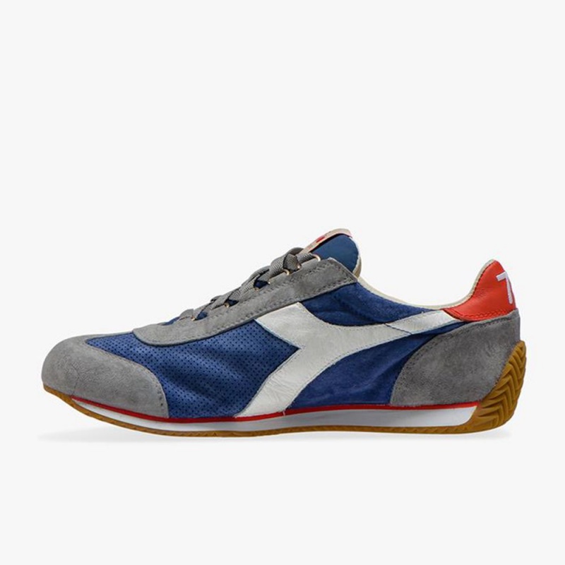 Basket Basse Diadora Equipe Femme Bleu | QNFZBLJ-80