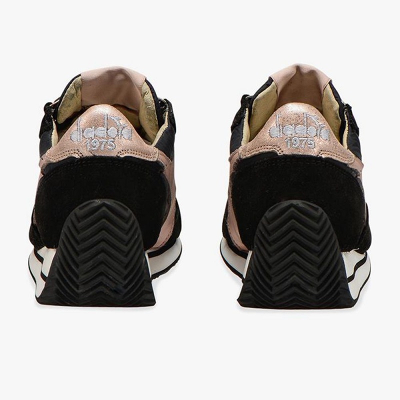 Basket Basse Diadora Equipe Femme Noir | QRWVHGT-04