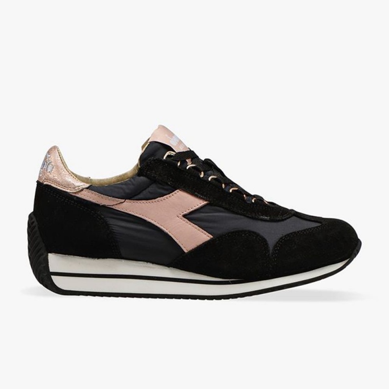 Basket Basse Diadora Equipe Femme Noir | QRWVHGT-04