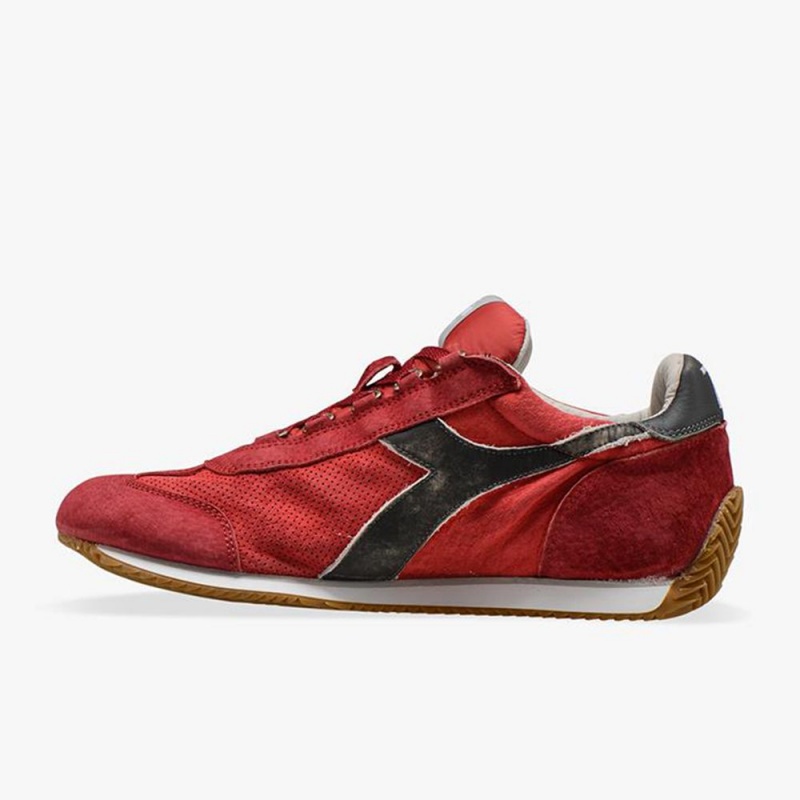 Basket Basse Diadora Equipe Homme Rouge | TFGURLH-62