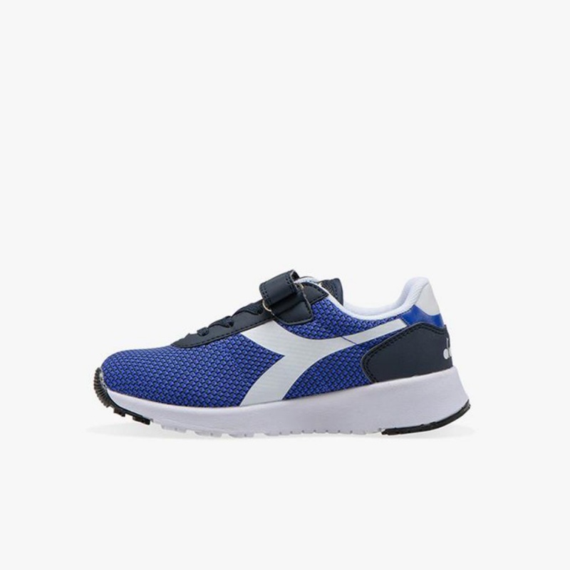 Basket Basse Diadora Evo Run Enfant Bleu | HJKNUZI-85