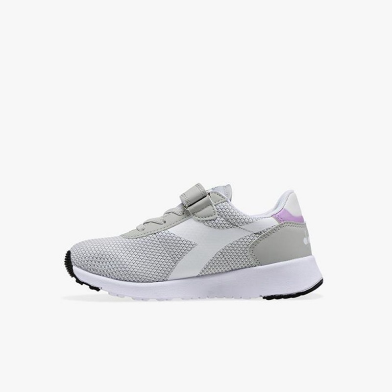 Basket Basse Diadora Evo Run Enfant Grise | YIXPNBJ-45