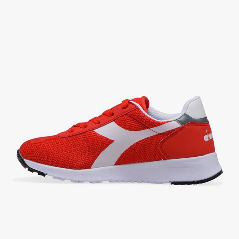 Basket Basse Diadora Evo Run Enfant Rouge | EGPVHBI-32