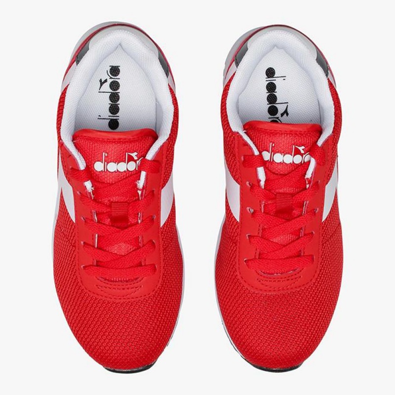 Basket Basse Diadora Evo Run Enfant Rouge | EGPVHBI-32