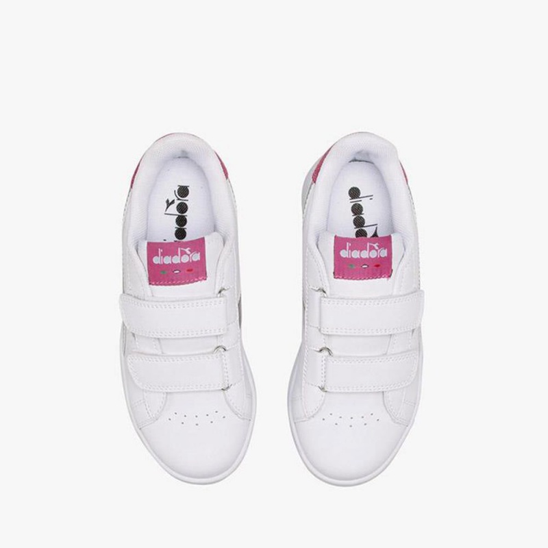 Basket Basse Diadora Game Enfant Blanche | PUKLDEM-12