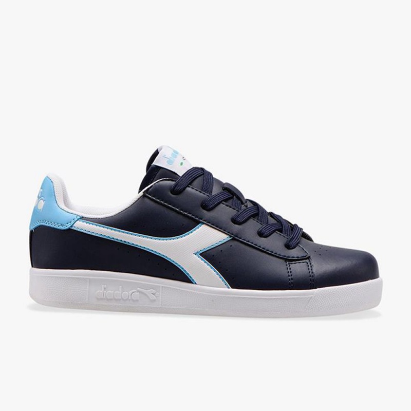 Basket Basse Diadora Game Enfant Bleu Marine | TGFKXRJ-83