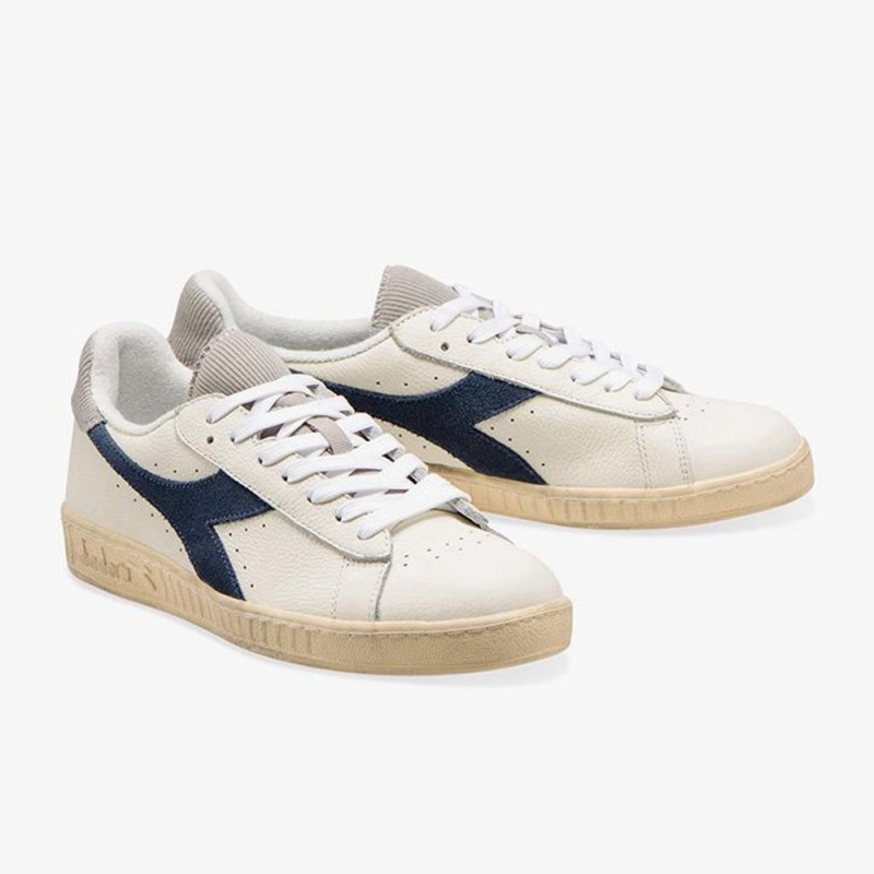 Basket Basse Diadora Game Femme Bleu Marine | MFNKRJP-96