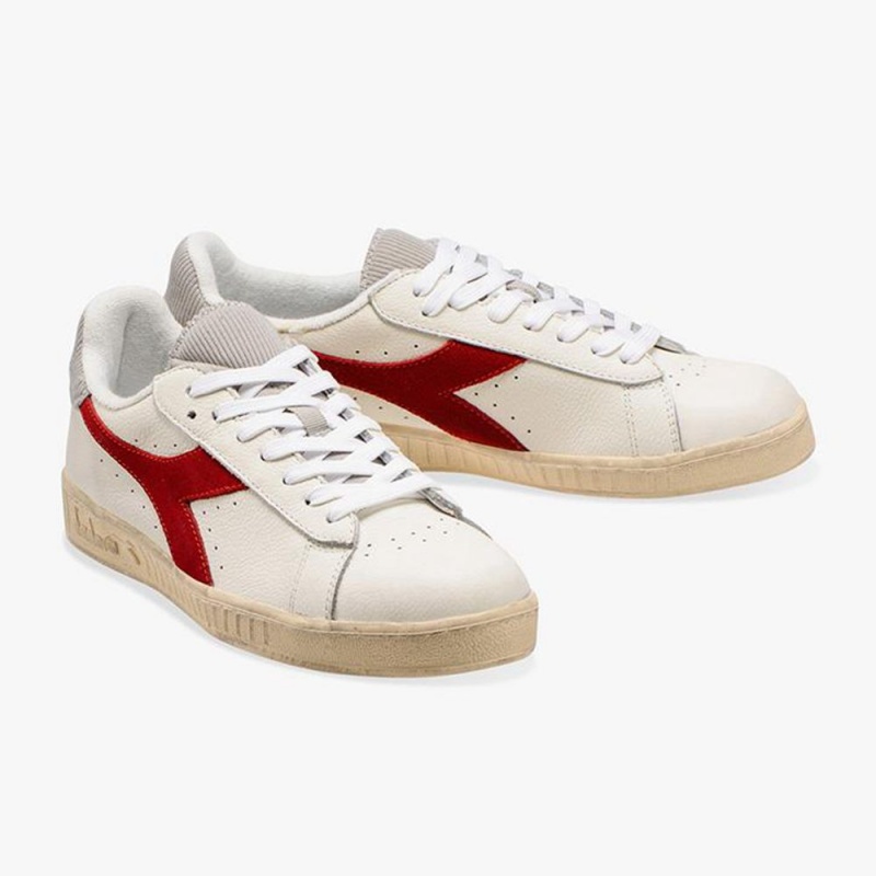 Basket Basse Diadora Game Femme Rouge | JRLZUVI-68