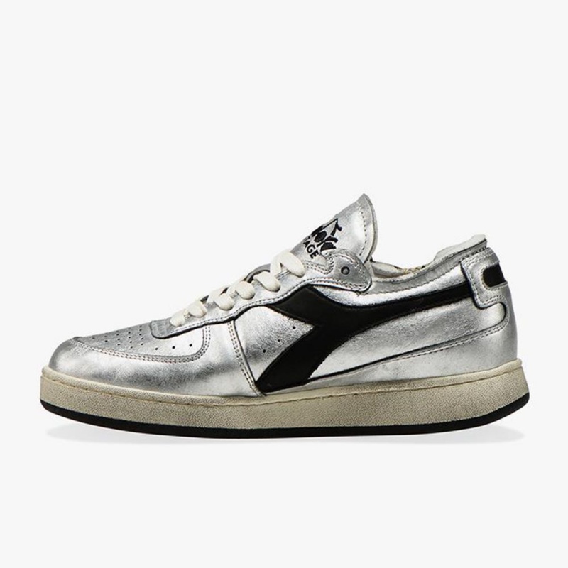 Basket Basse Diadora MI Basket Femme Argent | GYTLQZM-18