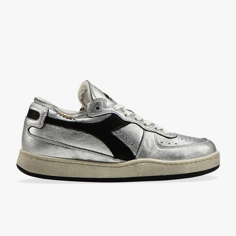 Basket Basse Diadora MI Basket Femme Argent | GYTLQZM-18