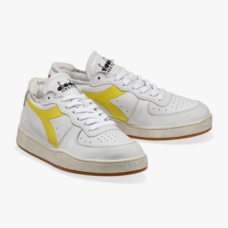 Basket Basse Diadora MI Basket Femme Jaune | BLAYJHW-14