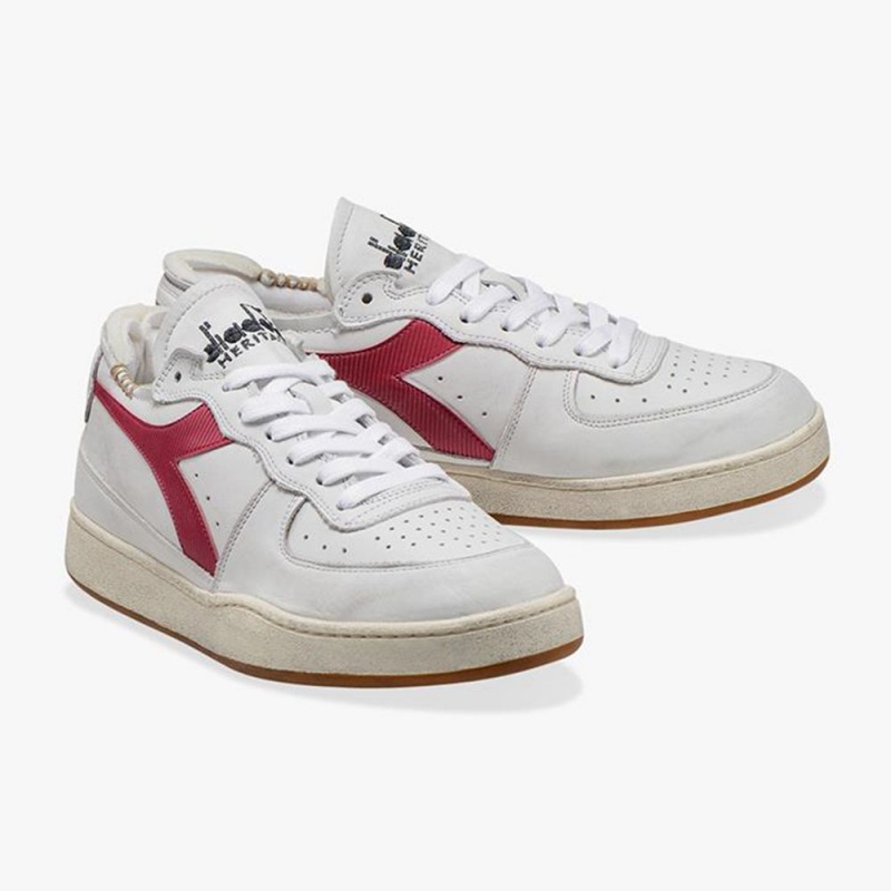 Basket Basse Diadora MI Basket Femme Rouge | BIPVXDM-05