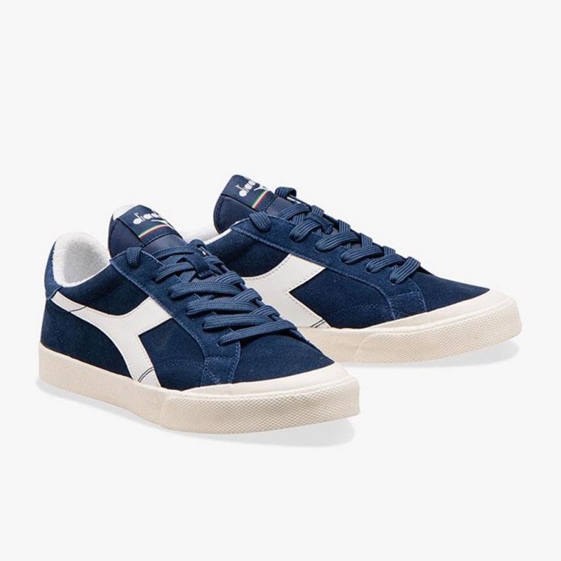 Basket Basse Diadora Melody Femme Bleu Marine | AWEMPBQ-74