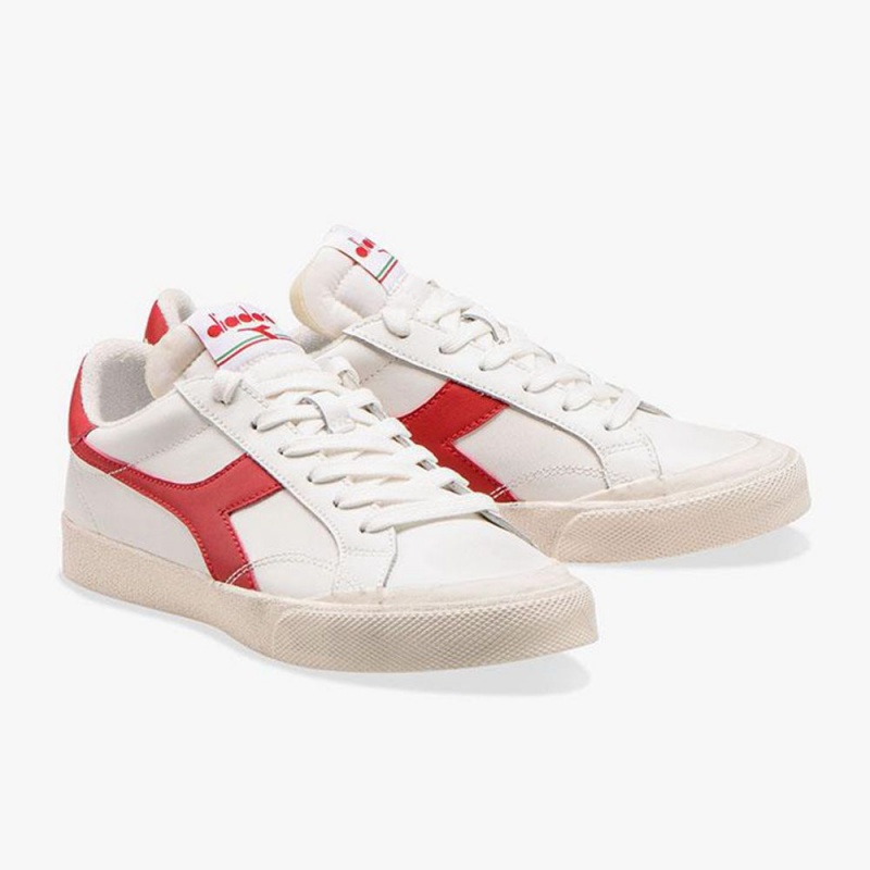 Basket Basse Diadora Melody Femme Rouge | IODRTBY-23