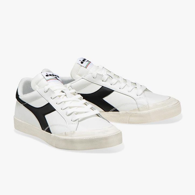 Basket Basse Diadora Melody Homme Noir | LJAQHTM-02