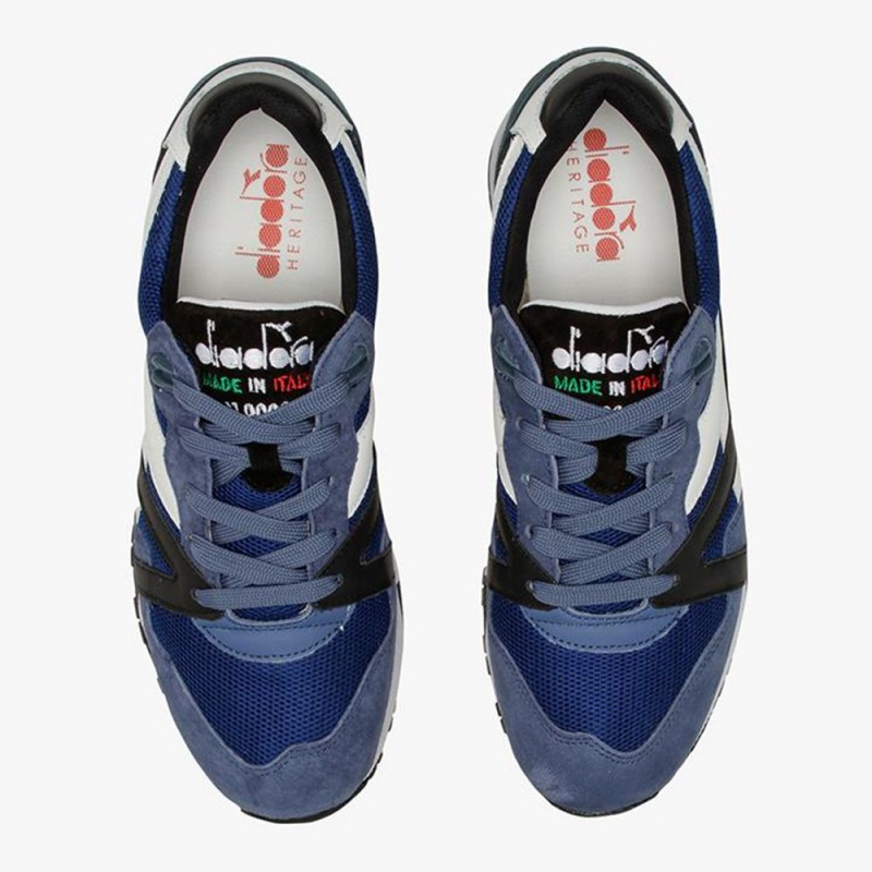 Basket Basse Diadora N9000 Homme Bleu Marine | YHTZAON-60