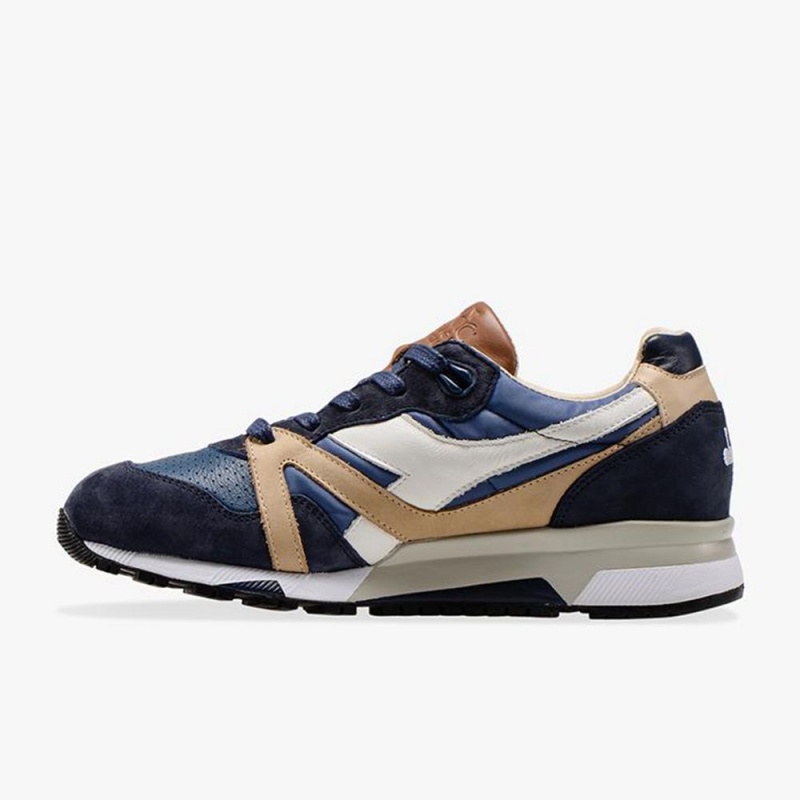 Basket Basse Diadora N9000 Homme Bleu Marine | NWOHTRQ-04