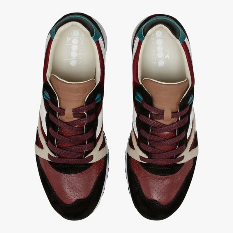 Basket Basse Diadora N9000 Homme Rouge | CMWYBTR-28