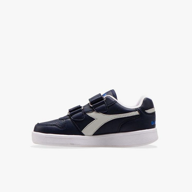 Basket Basse Diadora Playground Enfant Bleu Marine | EFRDMJT-27