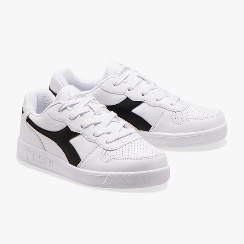 Basket Basse Diadora Playground Enfant Blanche | PXTUAHW-01